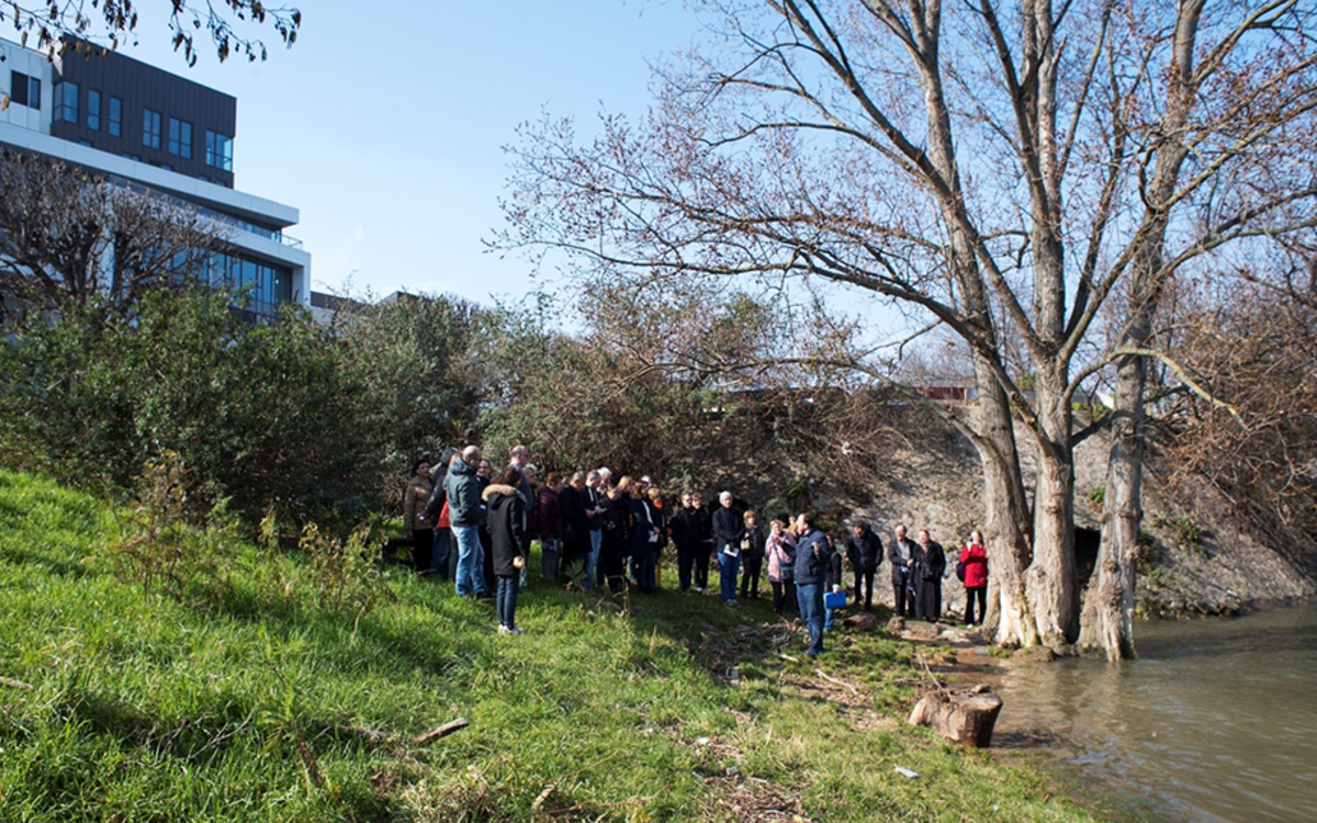 Balade urbaine sur le risque inondation Quai Saint Bernard Paris
