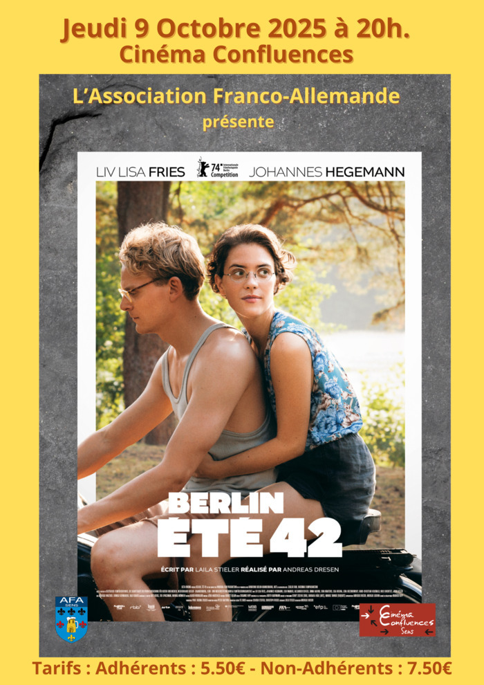 Ciné-débat sur le Film allemand "Berlin Eté 42" à Confluences de Sens Cinéma Confluences Sens