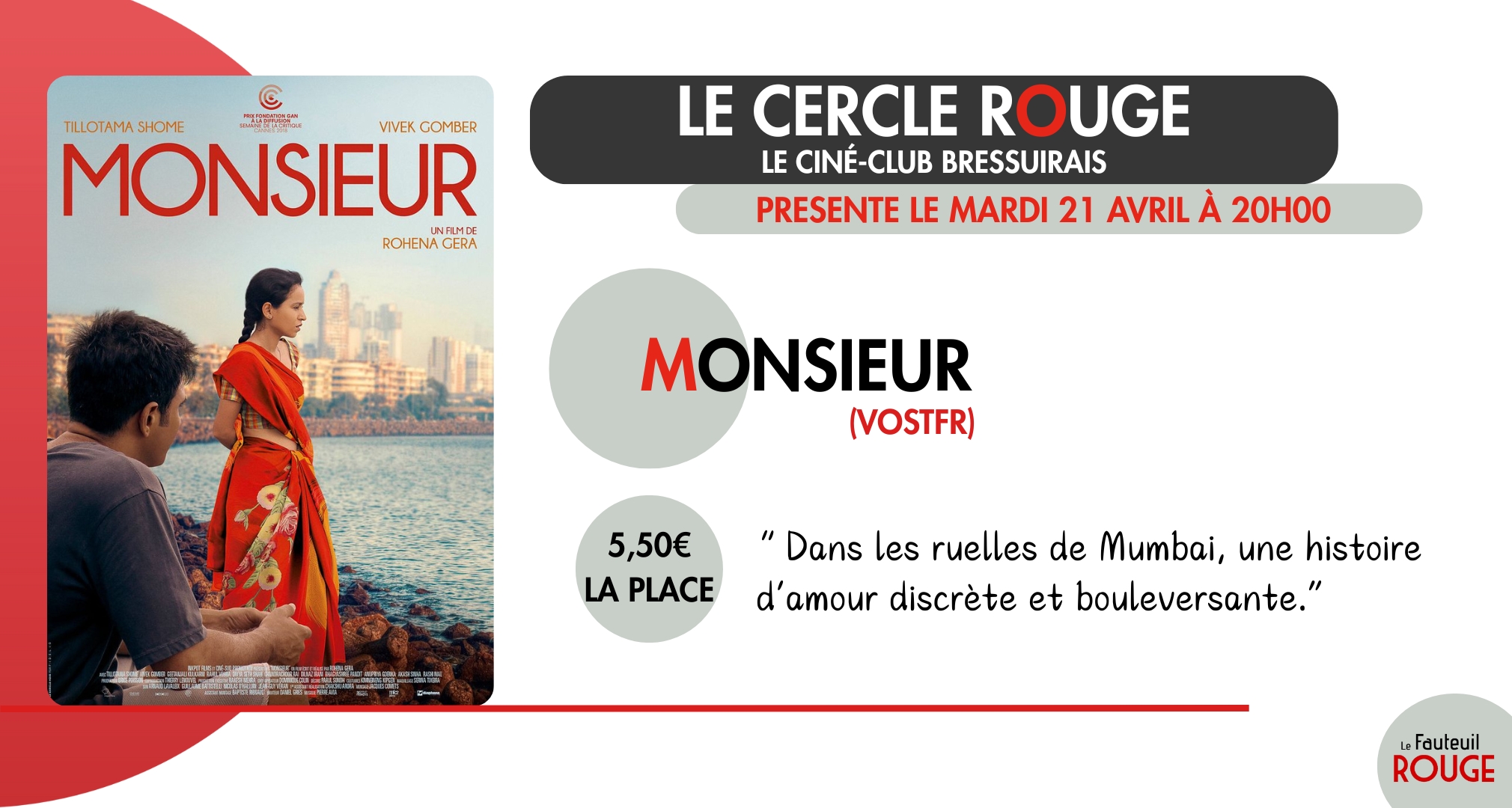 Cinéma Le Cercle Rouge "Monsieur"