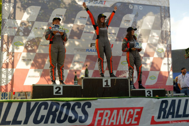Rallycross Loheac 2025 Podium de la catégorie FÉMININE