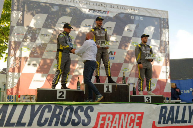 Rallycross Loheac 2025 Podium de la catégorie JUNIORS Rallycross Loheac 2025 Podium de la catégorie JUNIORS