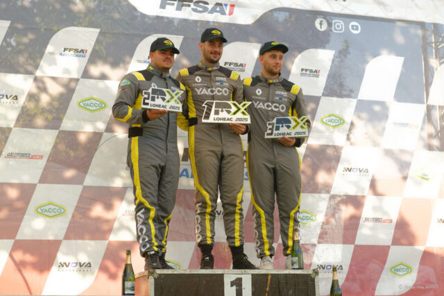 Rallycross Loheac 2025 Podium de la catégorie JUNIORS Rallycross Loheac 2025 Podium de la catégorie JUNIORS