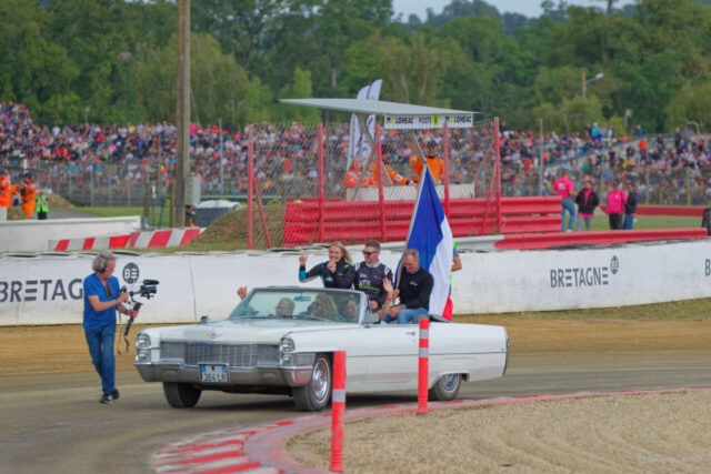 Rallycross de Loheac 2025 Parade sur le circuit avec les invités d'honneur