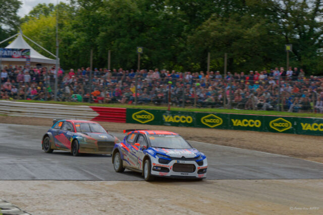 Maximilien EVENO 2eme en catégorie SUPER 1600 sur la CITROEN C3 S1600 numéro 111 au Rallycross de Lohéac le 31 Aout 2025
