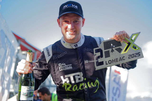 Andréas BAKKERUD 2eme en catégorie SUPERCAR sur la HYUNDAI I20 WRX numéro 13 au Rallycross de Lohéac le 31 Aout 2025