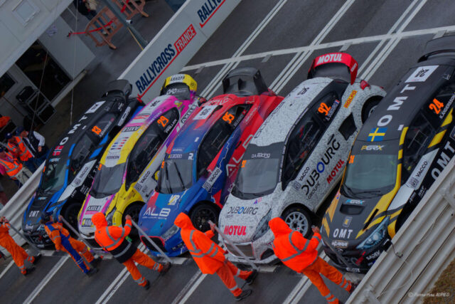 Rallycross Loheac 2025 ligne de départ de le catégorie SUPERCAR