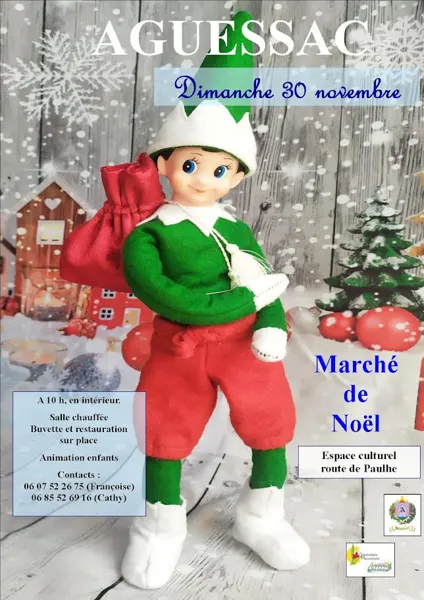 Marché de noël à Aguessac