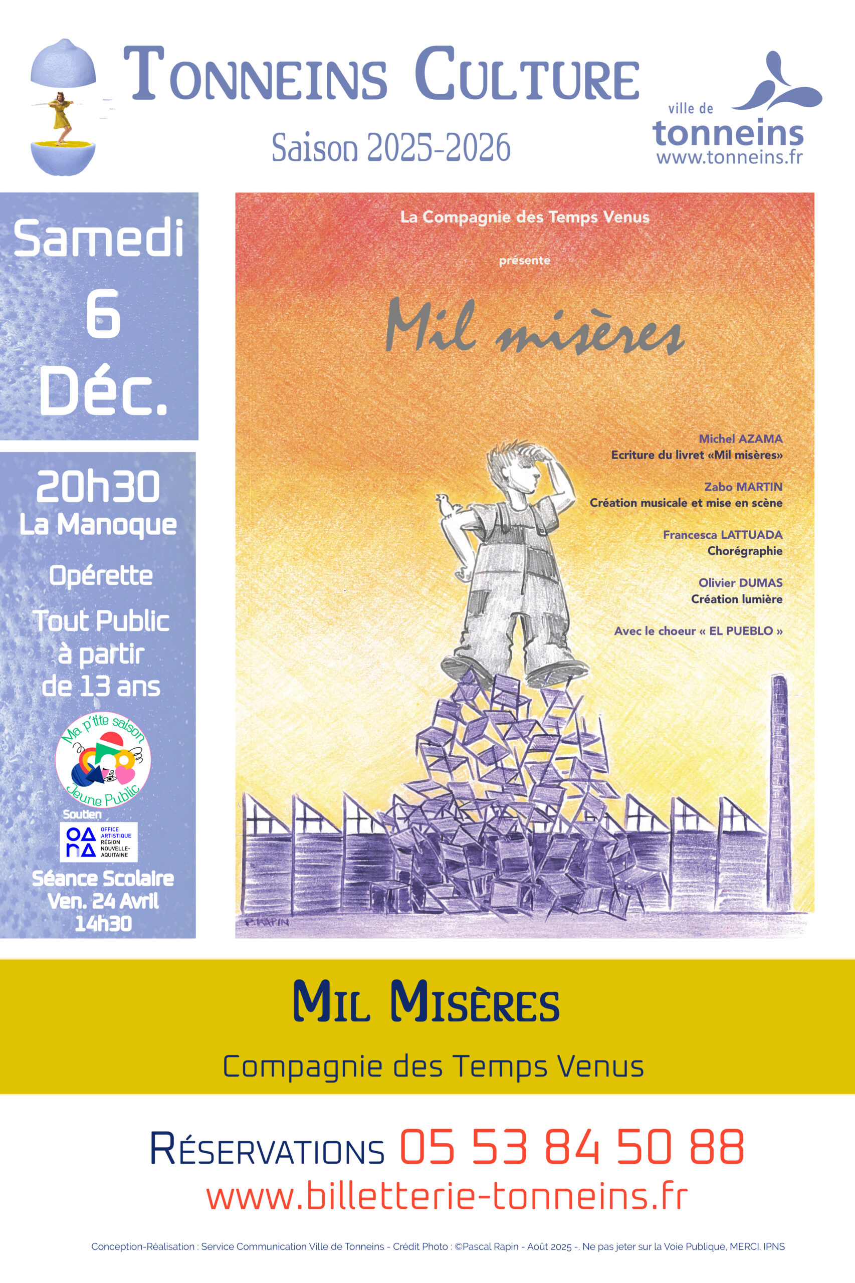 Opérette "Mil Misères l'opéra des oeuvriers"