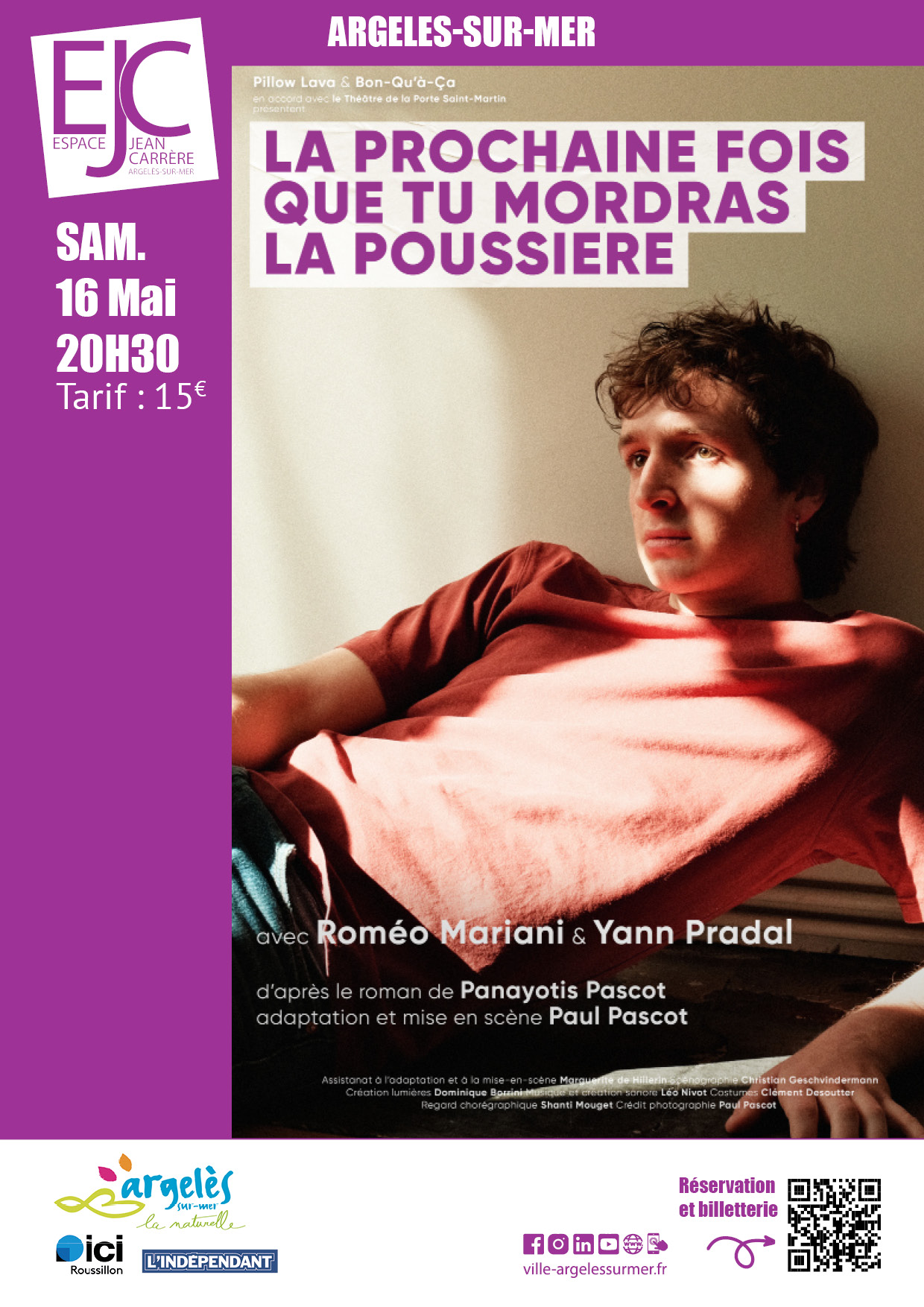 SPECTACLE LA PROCHAINE FOIS QUE TU MORDRAS LA POUSSIERE