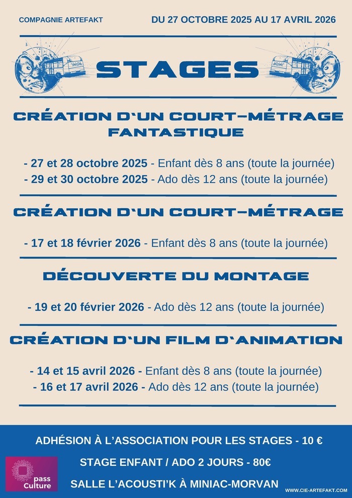 Stage cinéma L'Acousti'k Miniac-Morvan