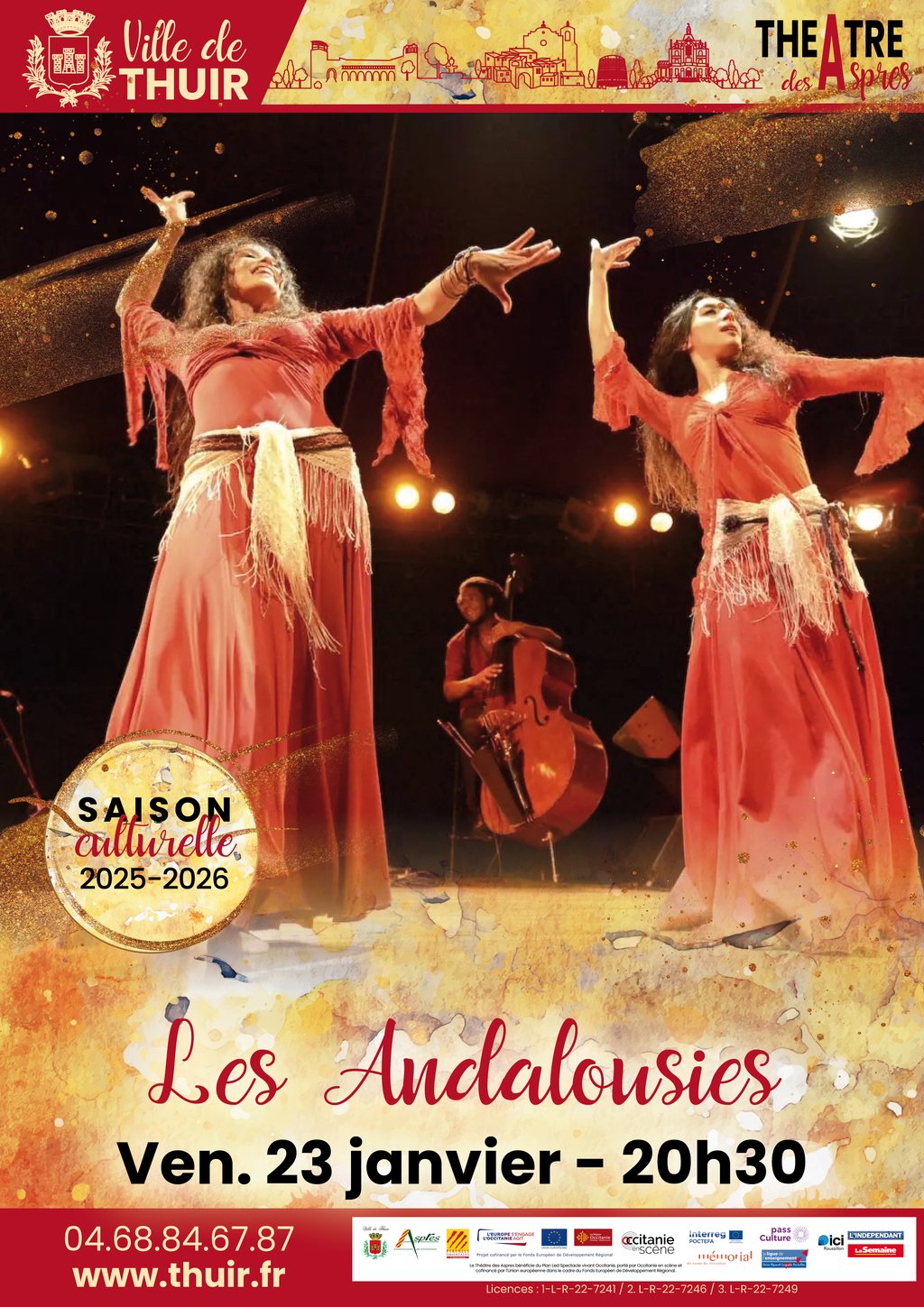 THÉÂTRE DES ASPRES -SAISON CULTURELLE 25/26 LES ANDALOUSIES