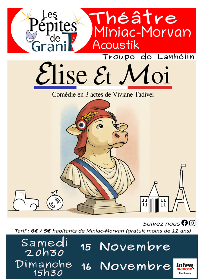 Théâtre : Elise et Moi L'Acousti'k Miniac-Morvan