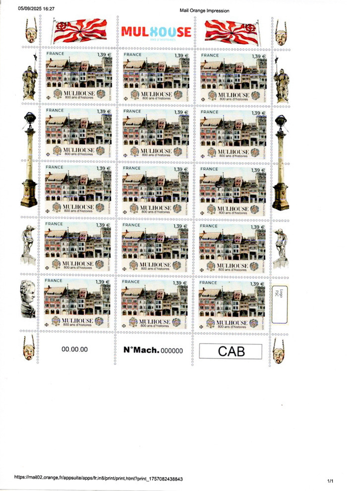 Timbre de Mulhouse Parc des Expositions Mulhouse