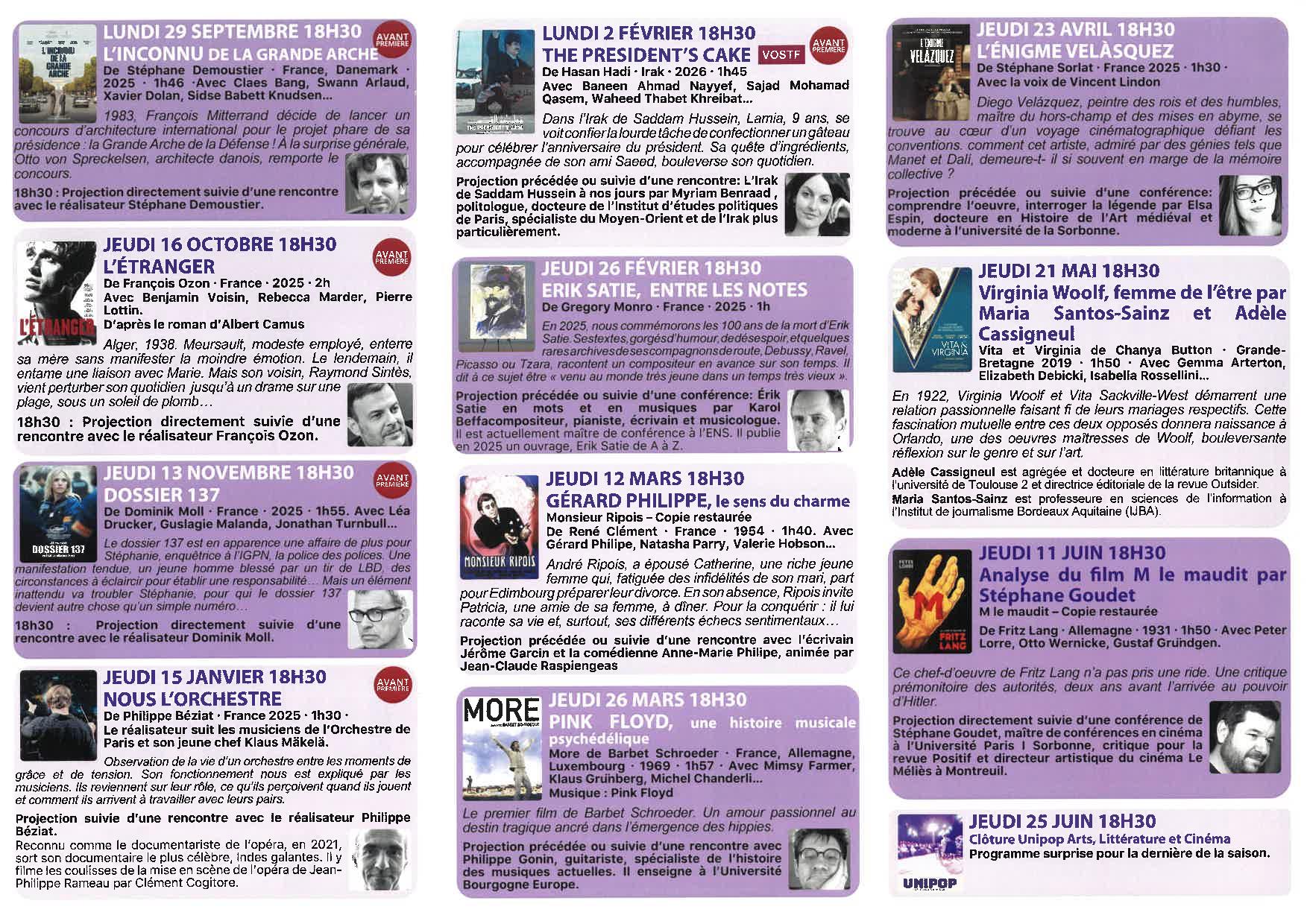 Unipop au cinéma Louis Malle: Soirée de clôture d'Unipop