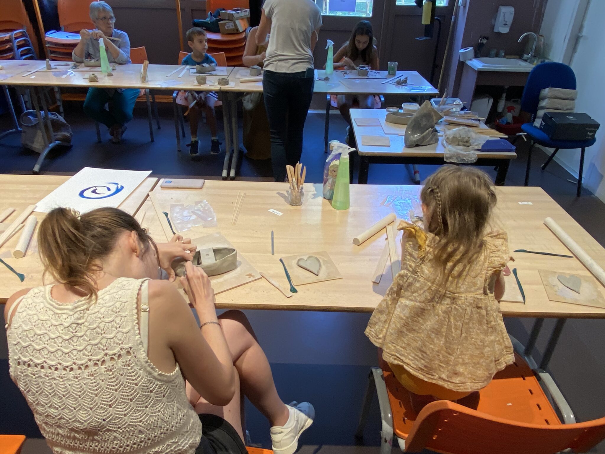 VACANCES EN FAMILLE L'ARGILE EN SUPPORT/SURFACE