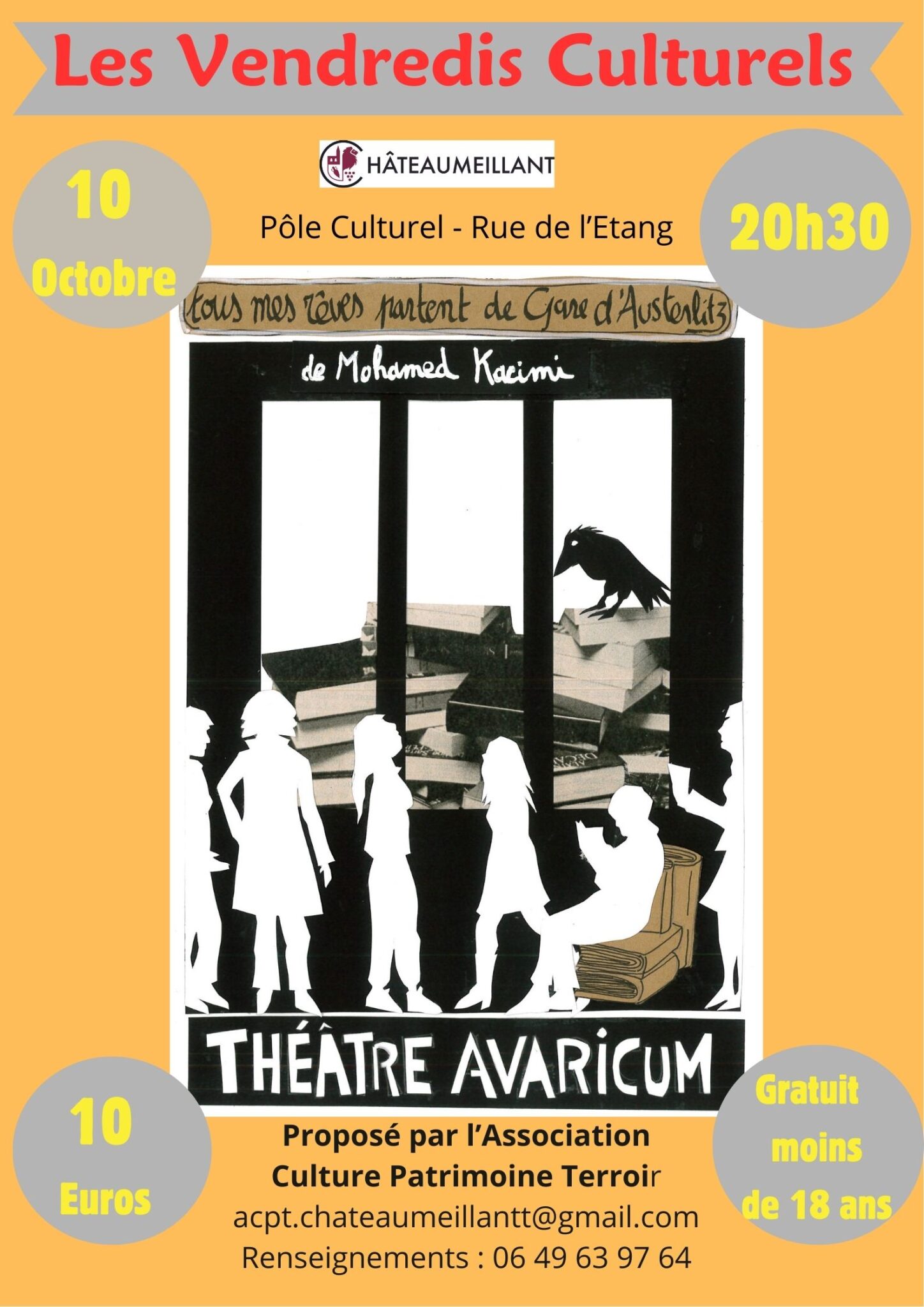 Vendredis culturels théâtre avaricum