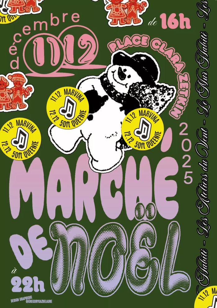 11 et 12 décembre - Marché de Noël des Ateliers du Vent et du Mur Habité Les Ateliers du Vent Rennes