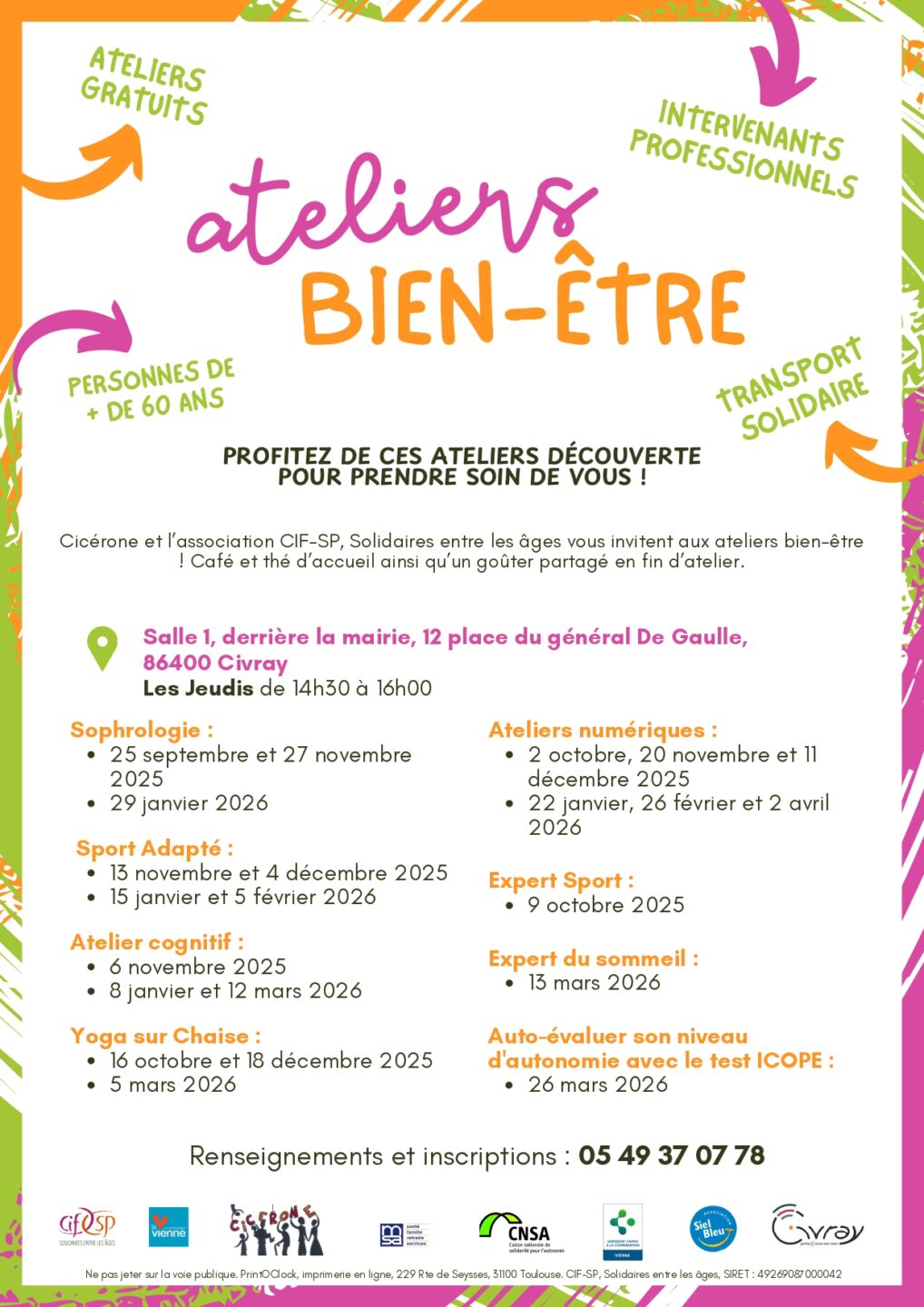 Ateliers Bien-être Auto-évaluer son niveau d'autonomie avec le test ICOPE