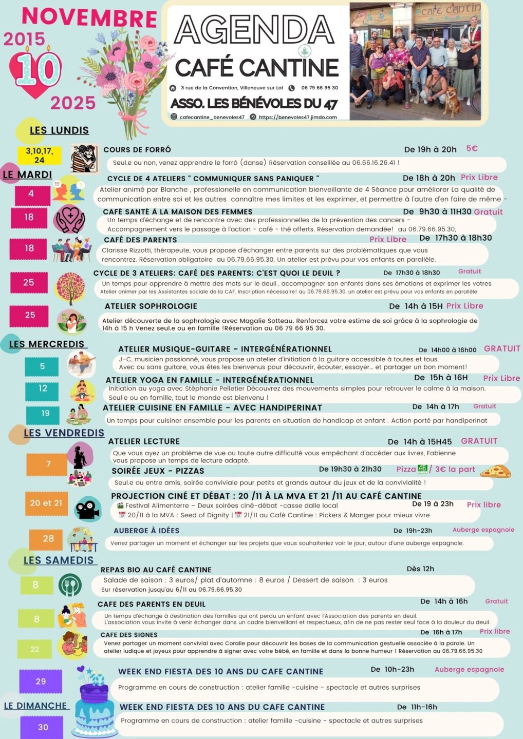 Café santé à la maison des femmes