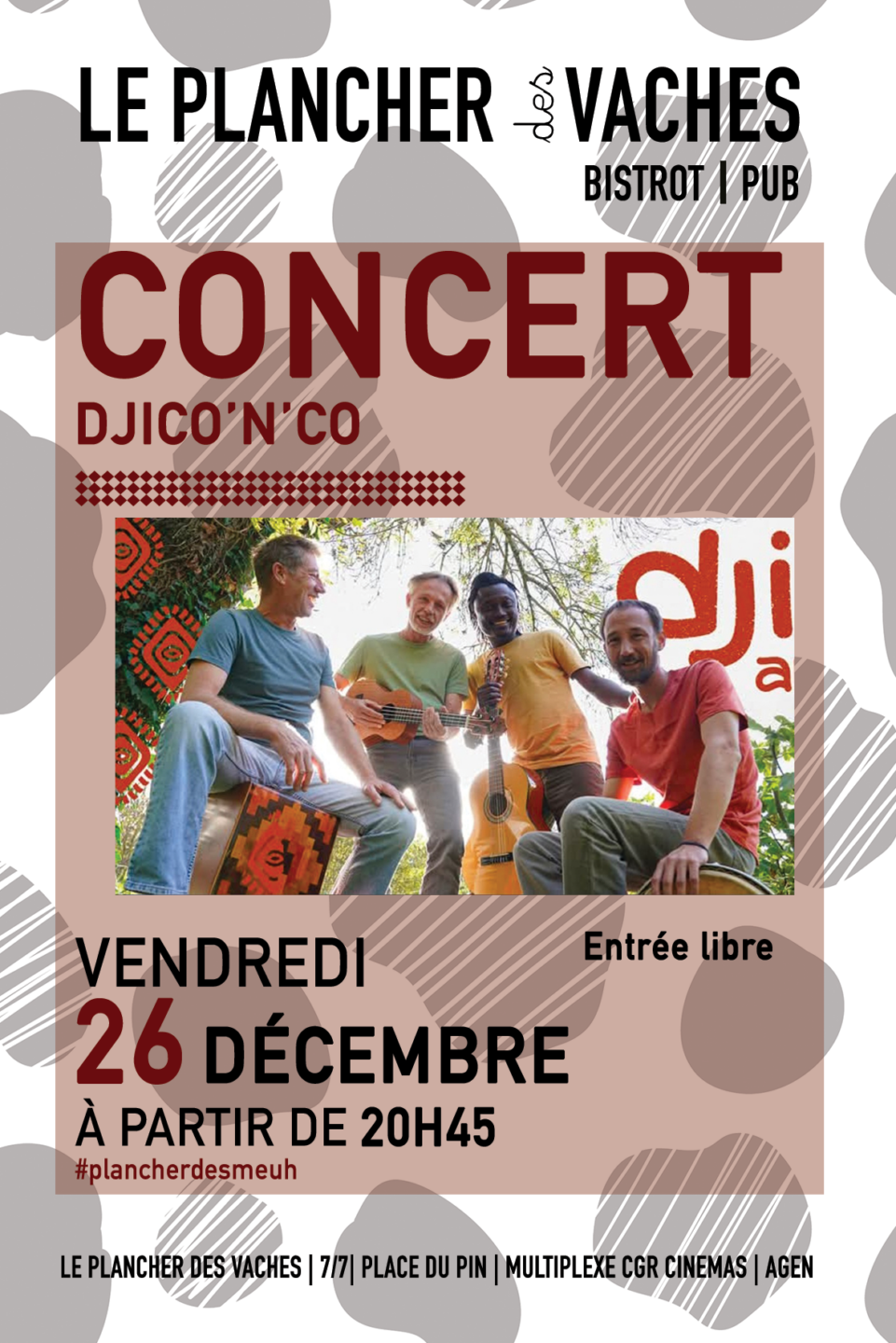 Concert musique africaine contemporaine Djiko’n’Co