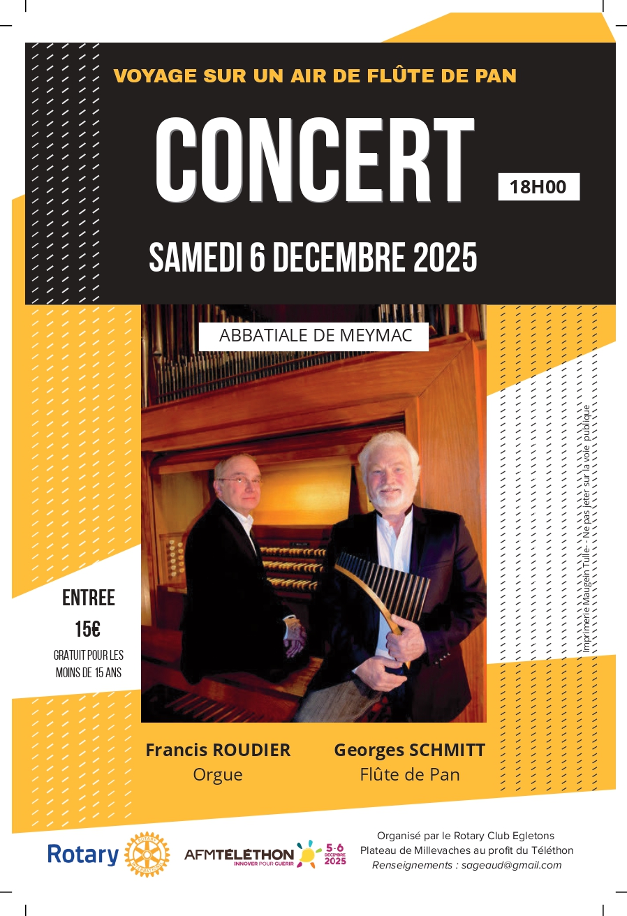 Duo Flûte de pan et Orgue Voyage sur un air de flûte de pan