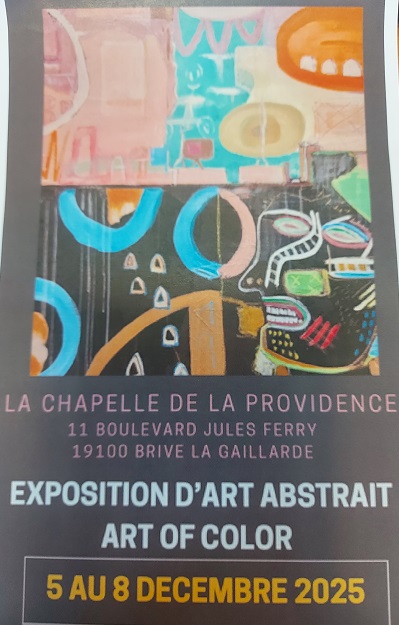 Exposition d'art abstrait: Art of color (Chapelle de la Providence)