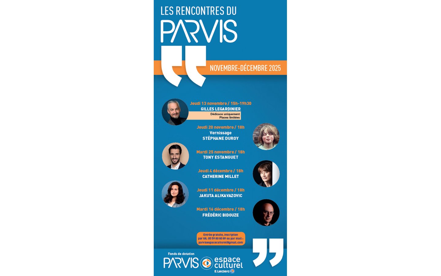 Le Parvis Rencontre avec Frédéric Bidouze