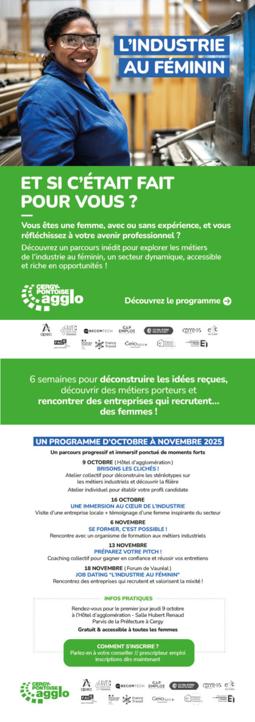 L'industrie au féminin Agglomération de Cergy Pontoise Cergy