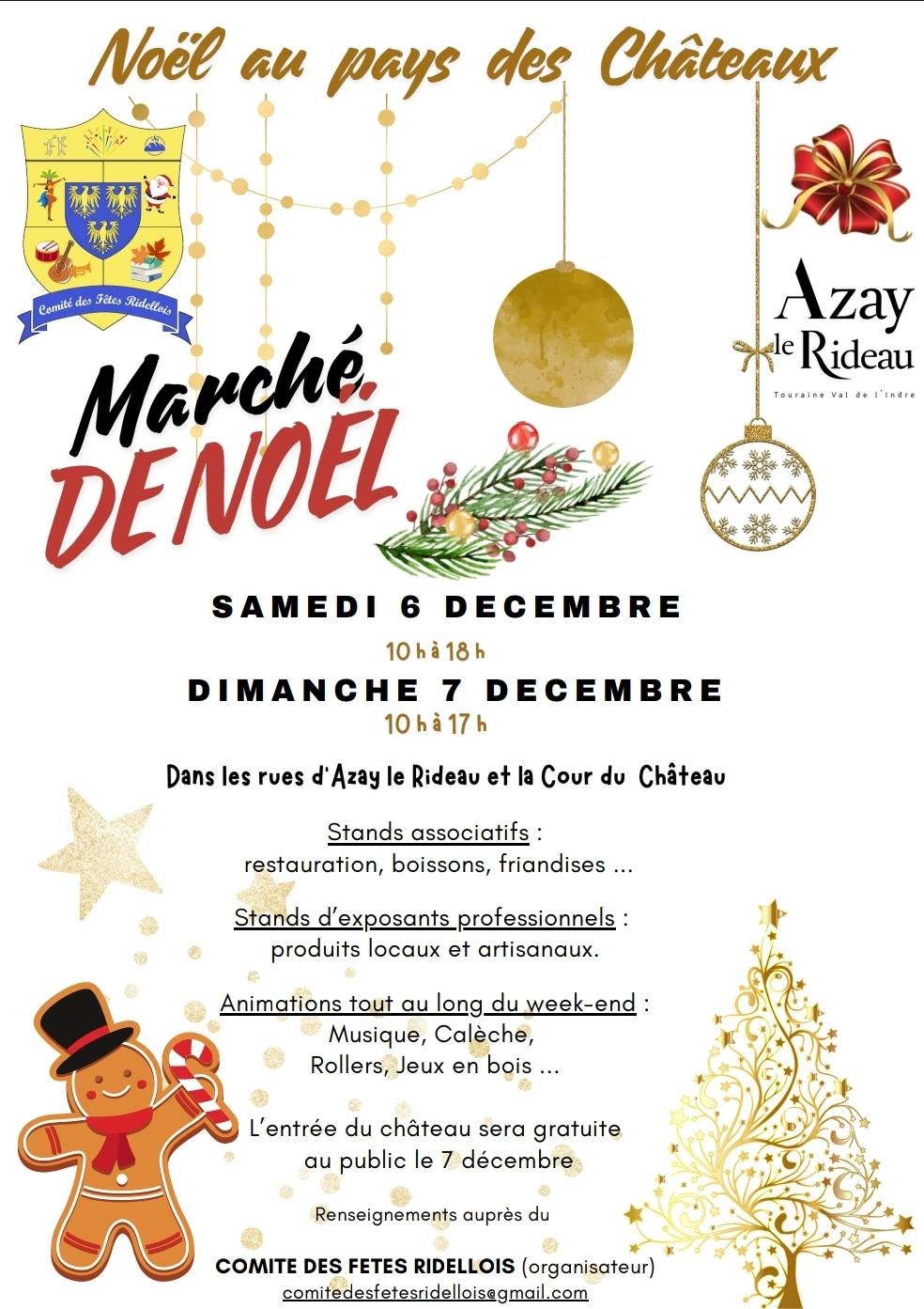 Marché de Noël d'Azay-le-Rideau
