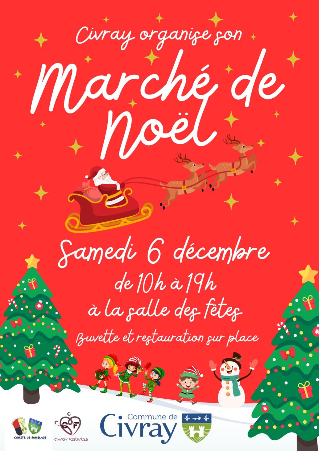 Marché de Noël de Civray 1 Chemin de la Garenne Civray 2025-12-06 Marché de Noël de Civray