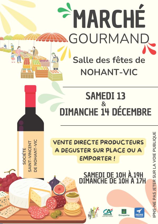 Marché gourmand Nohant-Vic 2025-12-13 Marché gourmand
