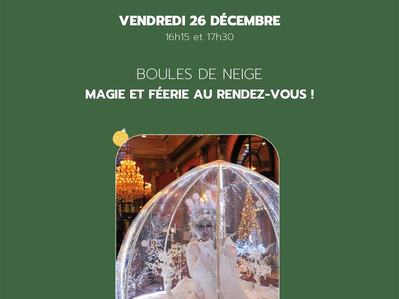 Noël En'chanté Spectacle boules de neige