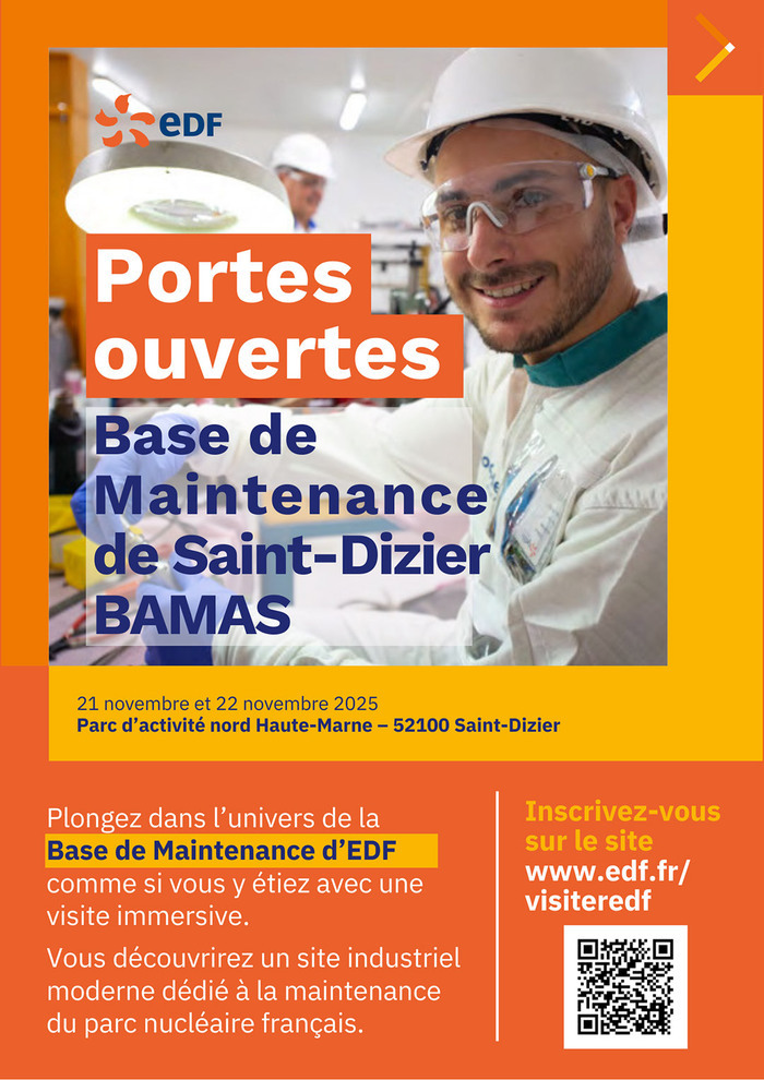 Portes ouvertes de la Base de Maintenance EDF de Saint-Dizier (BAMAS) BAMAS Saint-Dizier