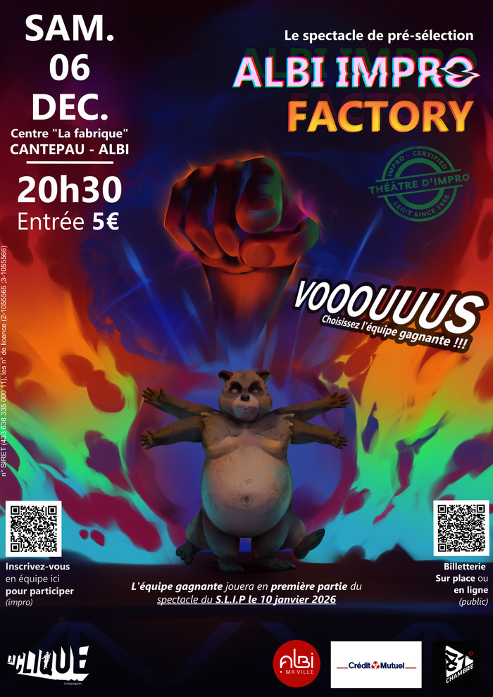 Pré-sélection Albi Impro Factory Maison de quartier de Cantepau Albi