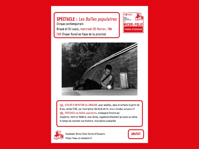 Projection du ballet Le Parc avec la micro folie