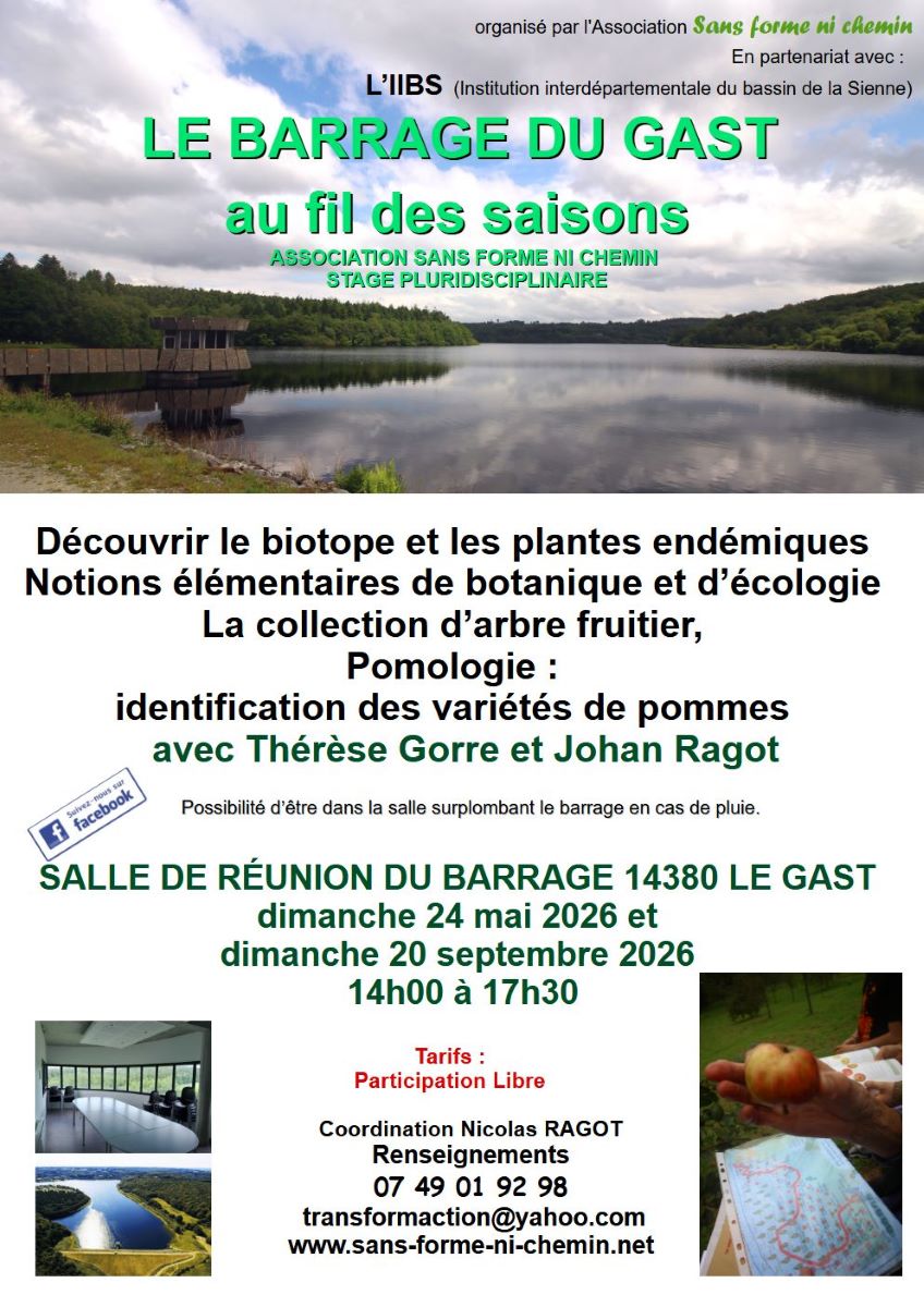 Stage pluridisciplinaire Le barrage du Gast au fil des saisons