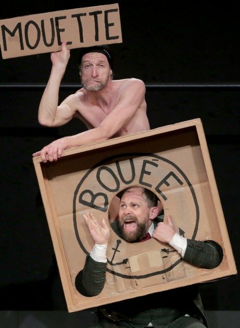 Théâtre de l'Usine Les gros patinent bien Pierre Guillois Olivier Martin-Salvan