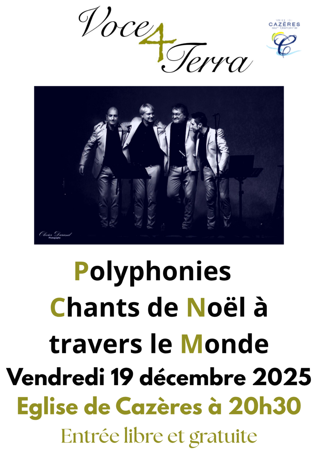 VOCE 4 TERRA POLYPHONIES CHANTS DE NOËL À TRAVERS LE MONDE