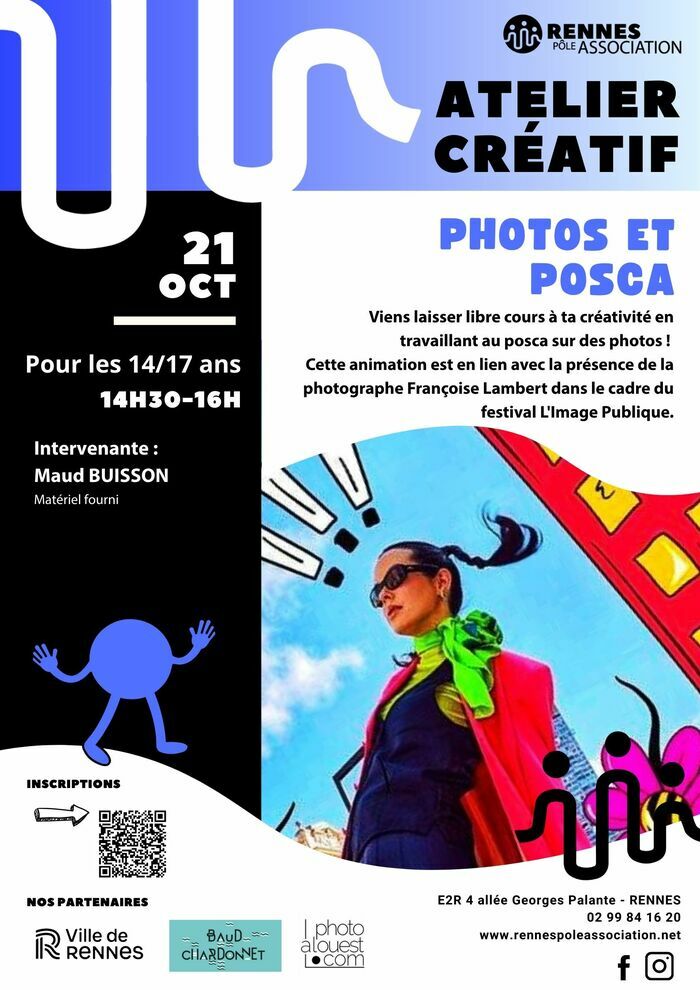 Atelier créatif Photos et Posca La Cale Rennes