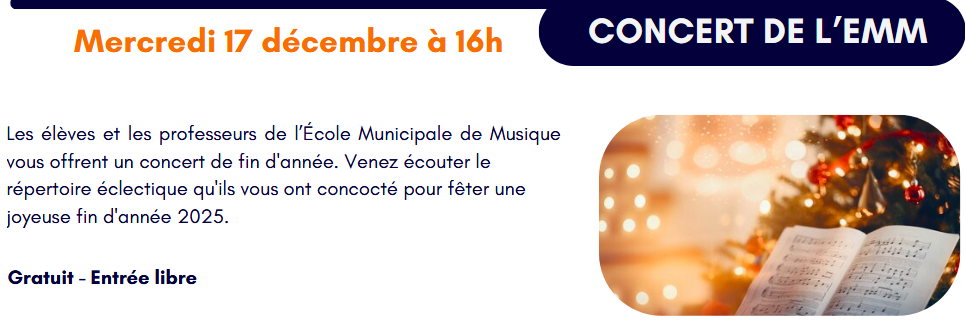 Concert de l'École Municipale de Musique