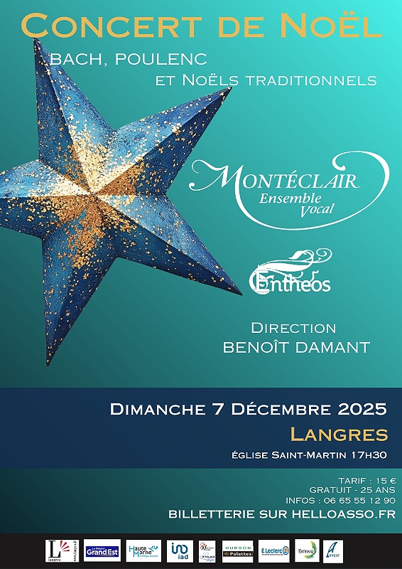 CONCERT DE NOËL DE L'ENSEMBLE VOCAL MONTÉCLAIR