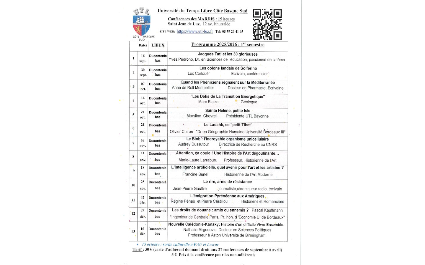 Conférence de l'Université du Temps Libre -Nouvelle Calédonie-Kanaky: histoire d'un difficile vivre ensemble