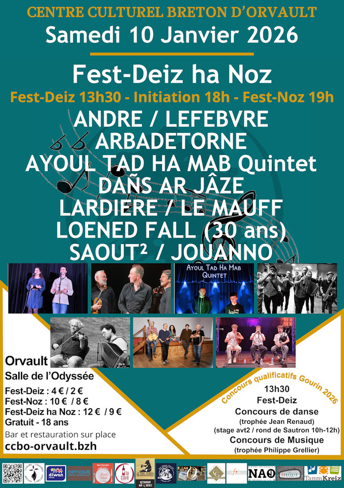 Fest-deiz ha Noz annuel du Centre Culturel Breton d'Orvault L'Odyssée