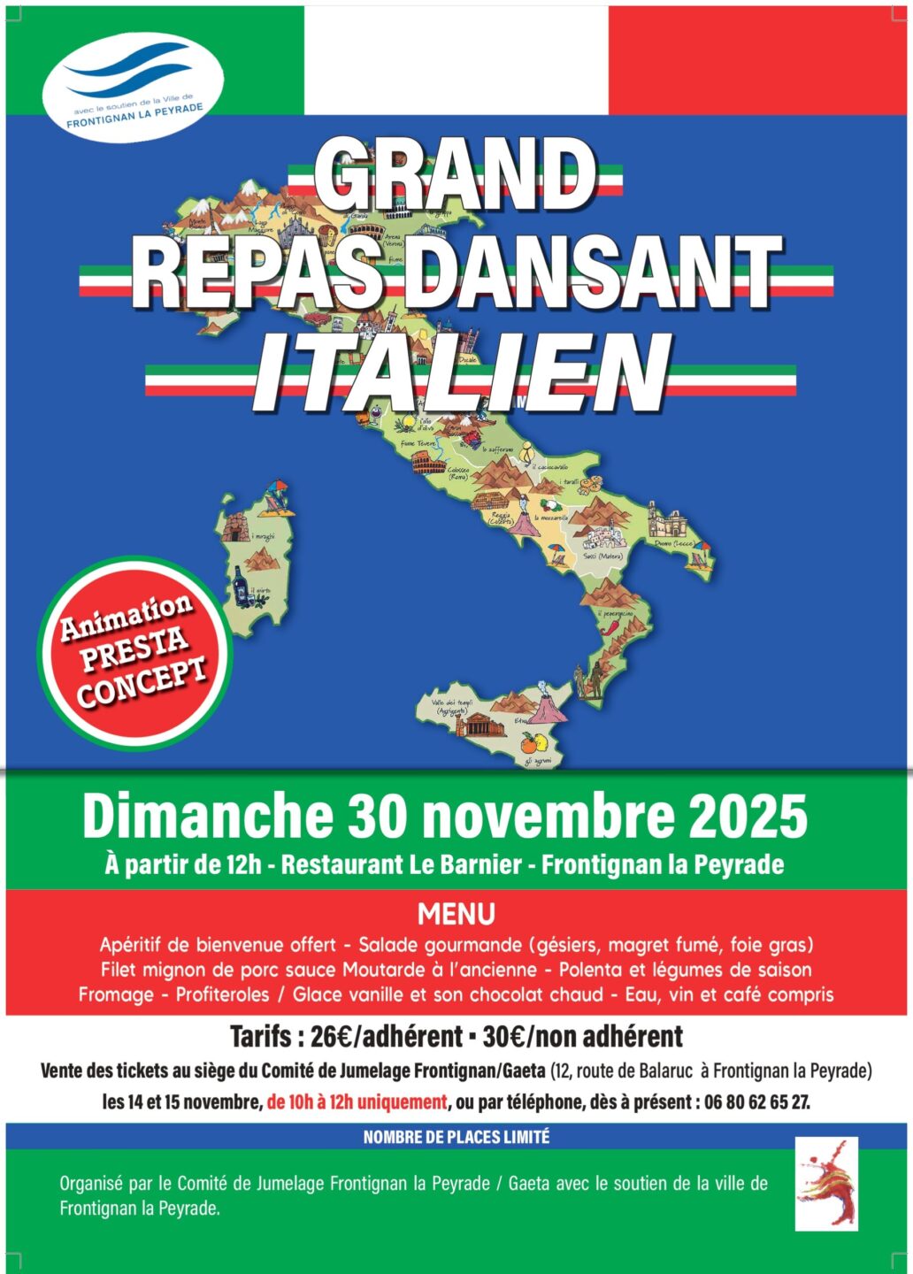 GRAND REPAS DANSANT ITALIEN