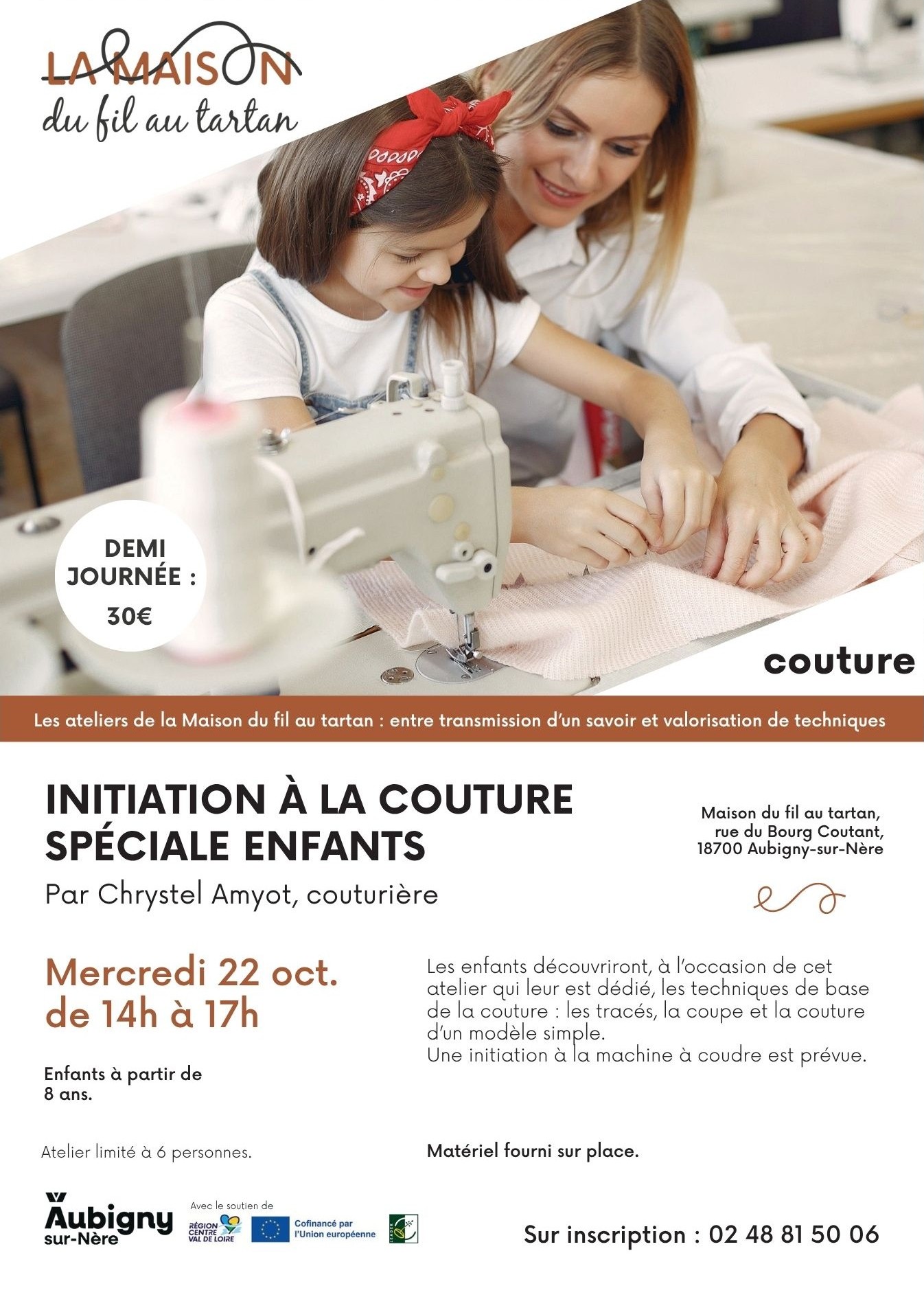 Initiation à la couture spéciale enfants