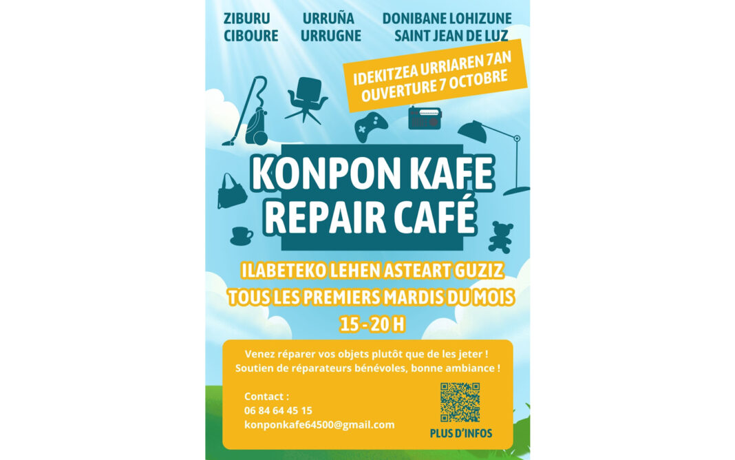 Le Konpon Kafe Repair Cafe de Sokoa Ciboure