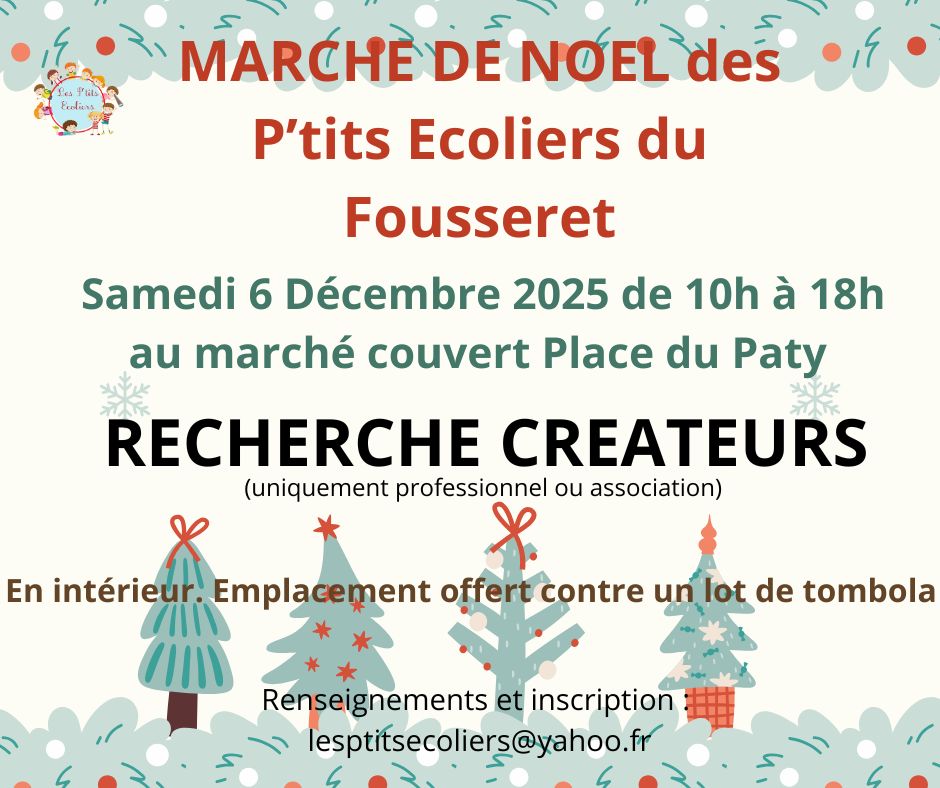 MARCHE DE NOEL DES P'TITS ECOLIERS DU FOUSSERET
