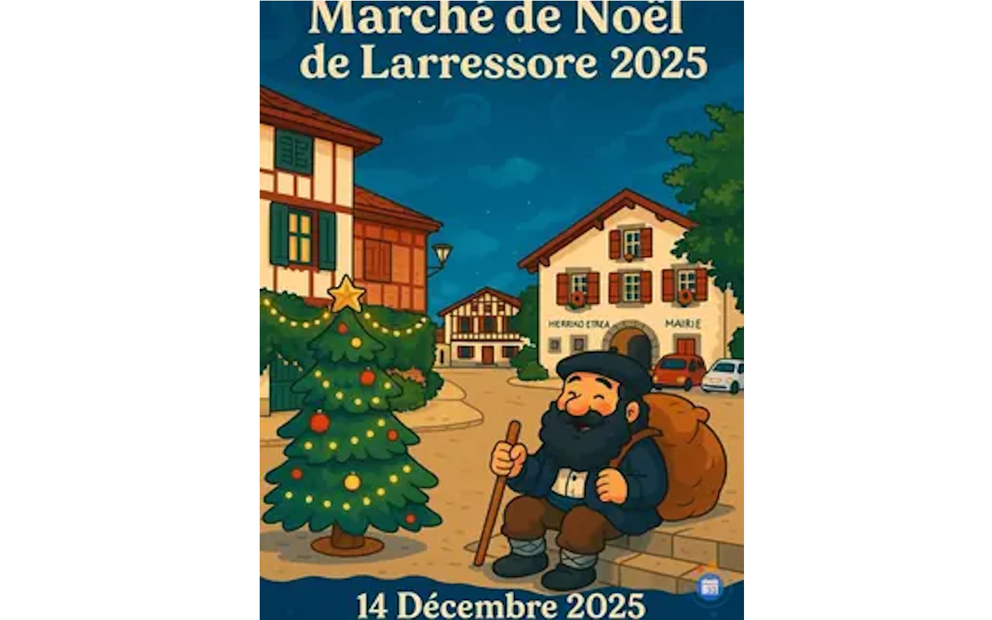 Marché de Noël Place du village Larressore 2025-12-14 Marché de Noël