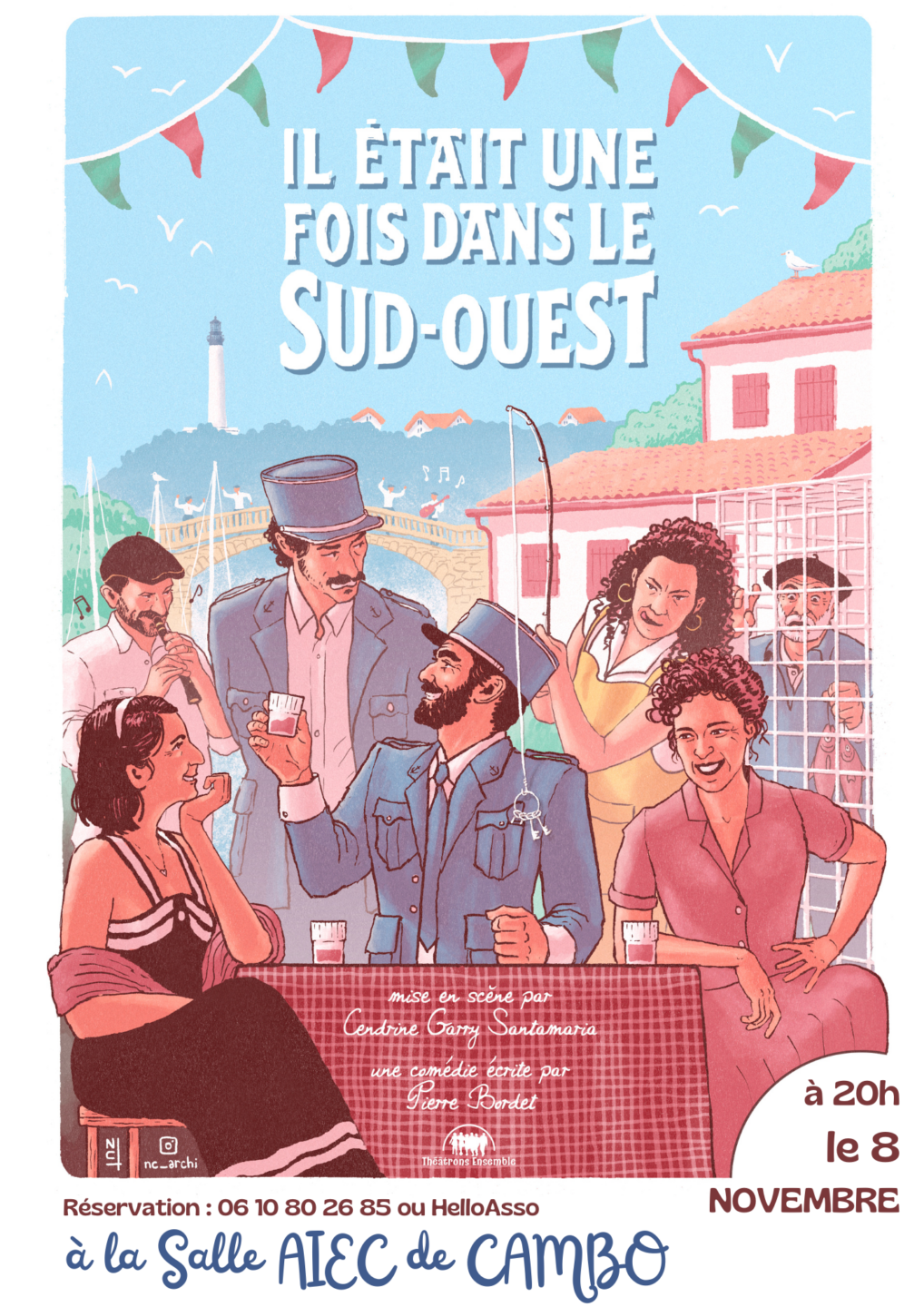 Pièce de théâtre Il était une fois dans le Sud Ouest 6 Square Albeniz Cambo-les-Bains 2025-11-08 Pièce de théâtre Il était une fois dans le Sud Ouest
