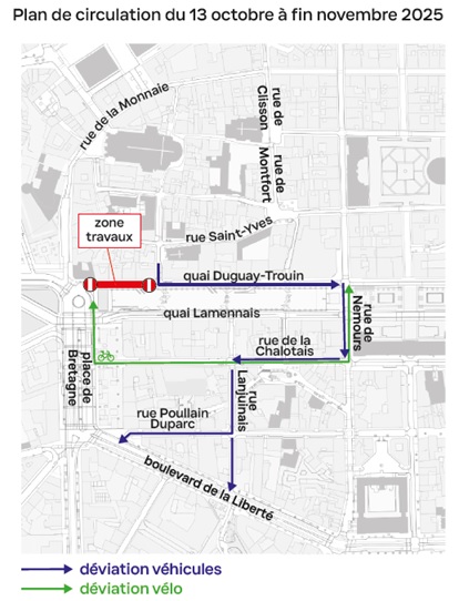plan circulation rennes vilaine